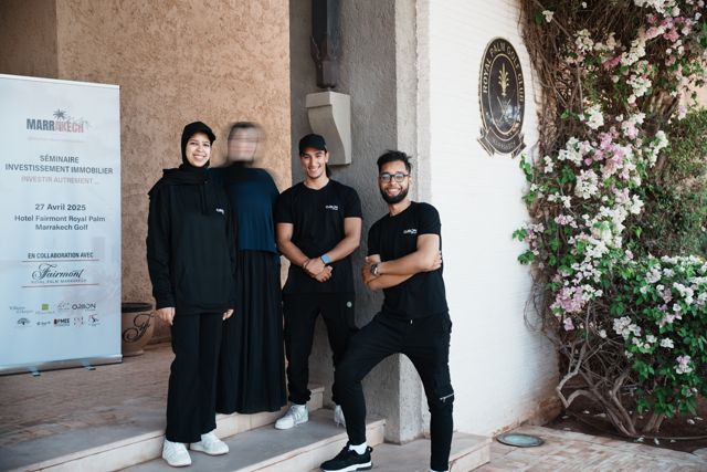 L'équipe Oriion en captation au Fairmont Royal Palm — Tournages & coulisses, Oriion Studio Marrakech