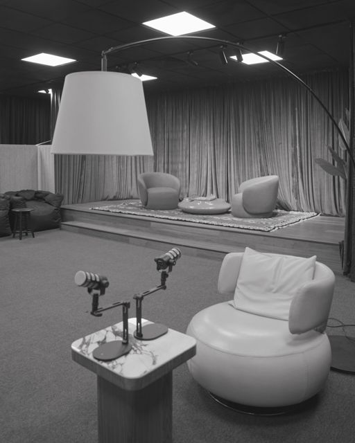 L'espace lounge du studio — Studio & podcast, Oriion Studio Marrakech